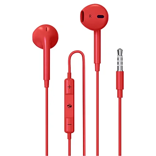 ZEBRONICS Zeb-Buds 30 3.5Mm Stereo Wired in Ear Earphones with Mic for Calling, Volume Control,