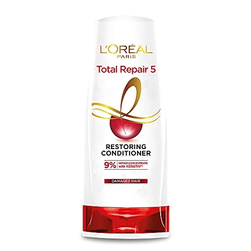 L'Oreal Paris Conditioner, For Damaged and Weak Hair, With Pro-Keratin + Ceramide, Total Repair 5,