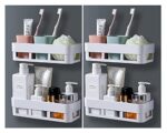 Morivahomes Multipurpose Wall Mount Bathroom Shelf And Rack For Home And Kitchen. Self Adhesive