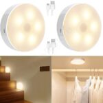 One94Store Motion Sensor Light with USB Charging, Wireless, Rechargeable, Adhesive LED Nightlight