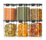 Flossymart 1200 ml pack of 6 Airtight Container Kitchen Food Fridge Storage Containers Set BPA Free