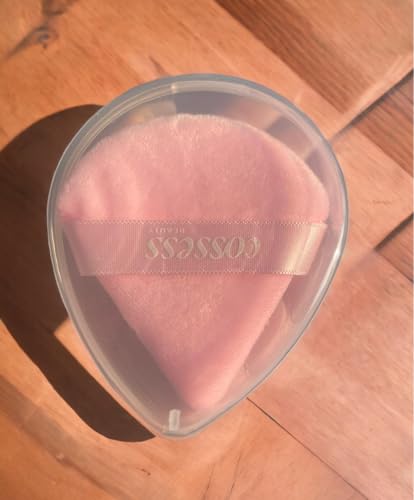 Cossess triangle Puff WITH Box Soft Face Triangle Makeup Puff for Loose Powder Body Cosmetic