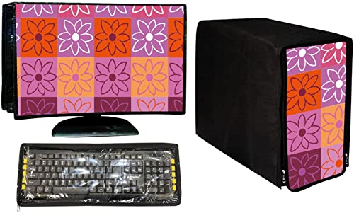 Wacky Computer Cover 3 in 1 DustProof Printed Combo for 18 Inch Desktop PC | Monitor, CPU and