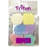 TRITON Multi-Shaped n Multi-Colored Makeup Sponge for Powder,Concealer,Blusher, Foundation