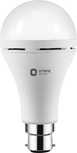 Orient Electric 9Watts Inverter Emergency LED Light Bulb - 6500K, Base B22D (Cool Day White)