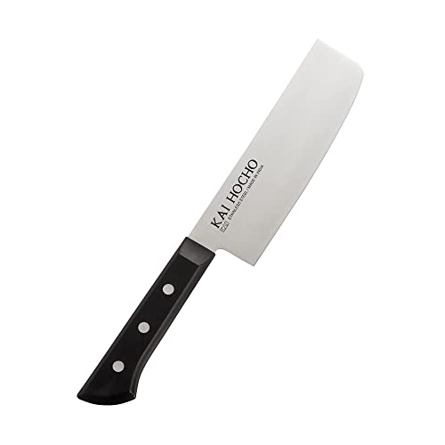 Kai Hocho Premium Nakiri Kitchen Knife for Chopping, Dicing and Mincing_IN5122 (Stainless Steel,