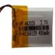 KP 402030 3.7v 400mAh Rechargeable Battery for Bluetooth Speaker, Headphones, DIY Projects, Toys