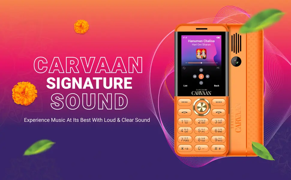 saregama carvaan bhakti mobile, keypad phone, feature phone, bhajan, aarti, mantra, shloka, chalisa