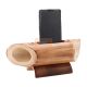 Shriji Crafts Bamboo Amplifier & Mobile Stand/Pen Holder/Portable Sound Louder Mobile Holder for