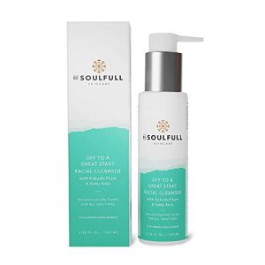 BE SOULFULL Facial Cleanser with Kakadu Plum & Gotu Kola Cleansing Gel, Soap-Free Daily Face Wash