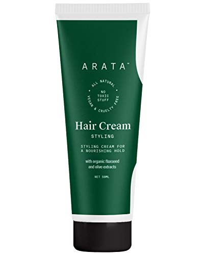 Arata Styling Hair Cream (50 ML) | Boosts Moisture in Curly Hair | Reduces Frizz & Tames Flyaways in