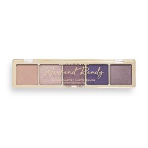 Makeup Revolution Pro- Glam Eyeshadow Palette- Weekend Ready Purple | For Long Lasting | Smudge