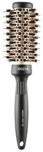 ROZIA Pro Boar Bristles Round Hair Brush, Thermal Ceramic & Ionic Tech, Roller Hair brush for Blow