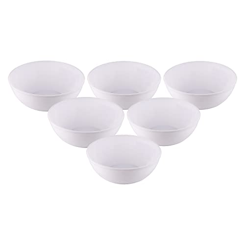 Kuber Industries Bowls|Plastic Serving Round Bowls|Katori for Kitchen|Microwave Safe Bowls for