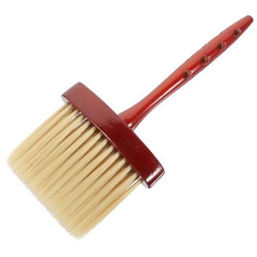 Beauté Secrets Barber Neck Duster, Long Wooden Handle Barber Brush, Neck Duster Removes Broken Hair,