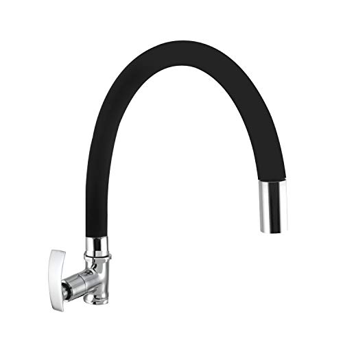 10X Swan Neck Tap Black Spout Flexible SW-9089 For Washbasin/ Kitchen Table mounted