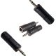fdealz® [ 4 Pieces ] 3.5mm Male To 6.35mm Female Headphone Audio Adaptor Microphone Connector TRS