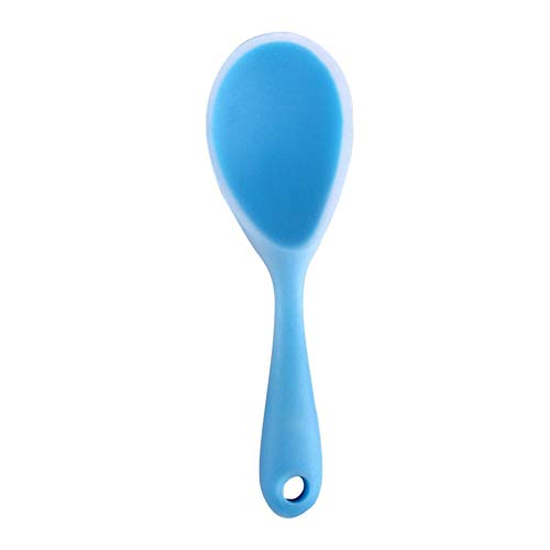 Baskety Non-Stick Rice Spoon Silicone Ladle Soup Spoon with Handle for Dining Table 22.3 x 6.8 cm