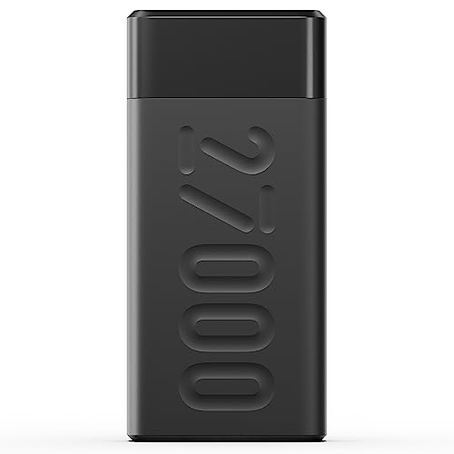 Ambrane 27000mAh Power Bank, 20W Fast Charging, Triple Output, Type C PD (Input & Output), Quick