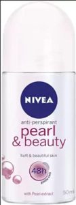 NIVEA Anti-Perspirant Pearl & Beauty, Pearl Extract Roll-on Deodorant Roll-on - For Men & Women (50