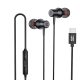 Amazon Basics Ep2 in-Ear Type C Wired Earphones with Mic, Tangle Free 1.18 Metre Cable, Metallic
