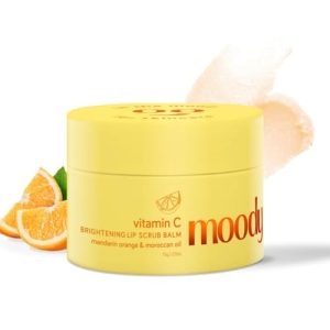 Moody Vitamin C Lip Scrub Balm - 85% Reduction in Dark Lips & Pigmentation | Heals Dry & Chapped Lip