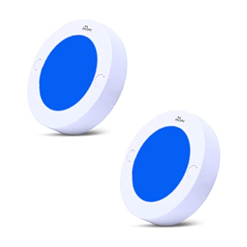 Murphy 3W Strikon Round LED Surface Cabinet Down Light (Pack of 2, Blue)