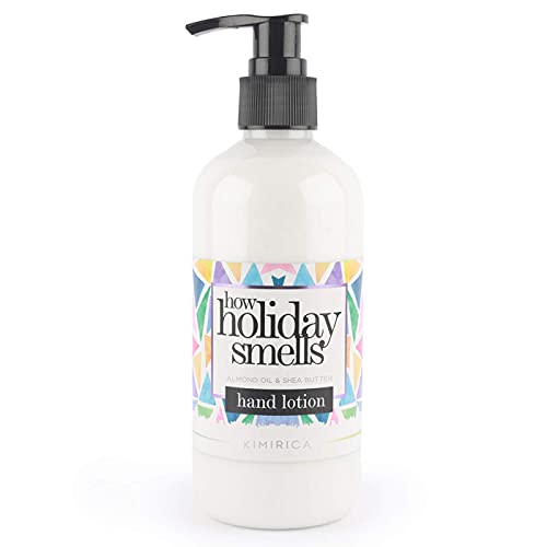 Kimirica How Holiday Smells Almond Oil & Shea Butter Hand Lotion for Soft and Smooth Hands with