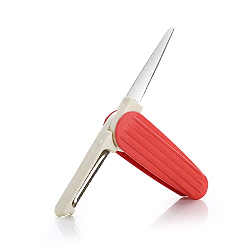 Signoraware Folding Knife and Peeler, Set of 1, Multicolour