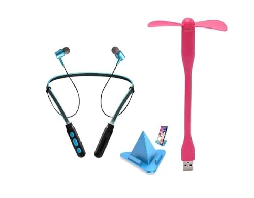New Combo Pack-3 Wireless Bluetooth In Ear Magnet Earphone Headphone with Hand-Free Calling,