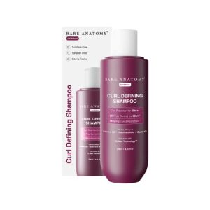 Bare Anatomy Curl Defining Shampoo | Curl Retention & 2X Frizz Protection For 48 Hours | Powered By