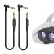 GEEKRIA VR Short Audio Cable Compatible with Oculus Quest 2, HTC Virtual Reality Headset, 3.5mm Male
