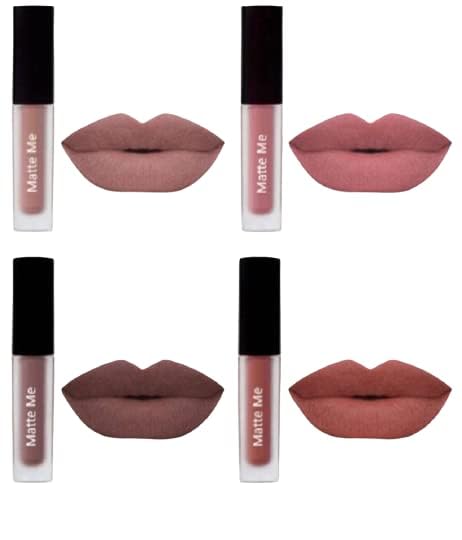 MARIE HUDA Professional Beauty Nude Edition Quality Long Lasting Kiss Proof Beauty Lipstick Combo