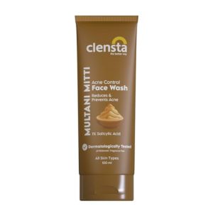 Clensta Multani Mitti Acne Control Face Wash with 1% Salicylic Acid, Reduce & Prevent Acne for All