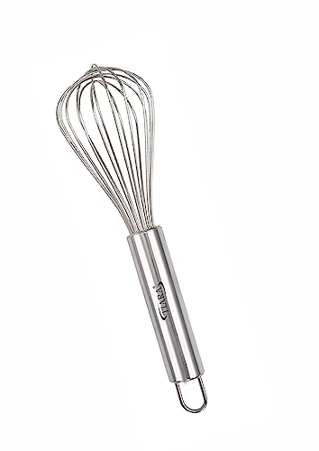 TIARA 1Pc Piano 8inch Whisker Stainless Steel for Blending, Whisking, Beating and Stirring, Enhanced