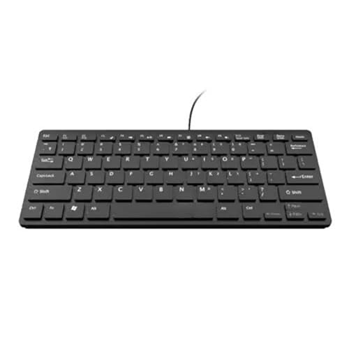 Qhm7307 Mini Keyboard for Laptop/Desktop, USB, Black