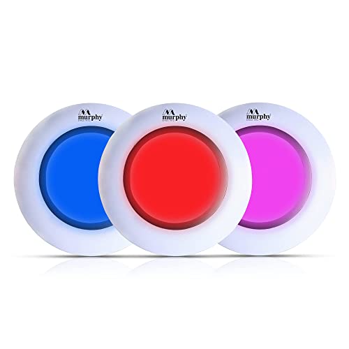 Murphy Plastic 3W Aura Led Deep Junction Box 3-In-1 Color Changing Light (Red/Blue/Pink Pack of 1)