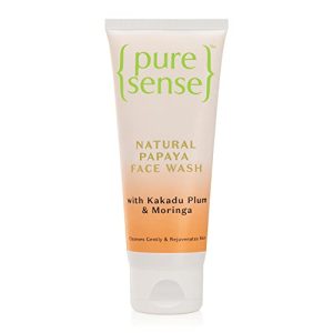 PureSense Natural Papaya Face Wash with Kakadu Plum & Moringa for Gentle Cleansing & Rejuvenates