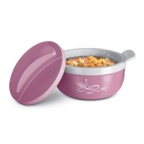 MILTON Crave 2500 Insulated Inner Stainless Steel Casserole, 2150 ml, Pink | PU Insulated | Odour