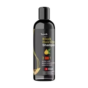 Herbal 3 in 1 original Hair Dye Instant Black Hair Shampoo for Women & Men Organic Shampoo Herbal 3