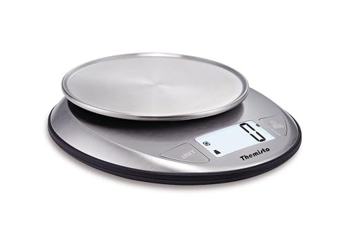 Themisto TH-WS20 Digital Kitchen Weighing Scale Stainless Steel (5Kg)