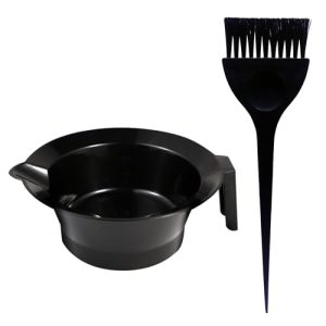 Trendy Look Beauty Salon Spa Professional Styling Hair Dye Applicator Colour Mixing Bowl with Brush