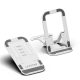 Lapster Grey Desktop Foldable Mobile and Tablet Holder, Designed with ABS Material, Offers Multiple