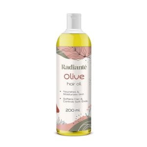 Radiante Olive Hair Oil 200ml - Natural Hair and Skin Care | Nourishes Scalp | Moisturizes Skin |