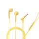 Hitage HB-759 Stereo Music HD Calls Multi Colors Earphones Wired Headset (Yellow, in The Ear)