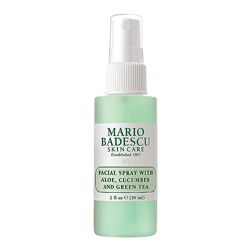 Mario Badescu Facial Spray with Aloe, Cucumber and Green Tea 59mL for All Skin Types, Face Mist that