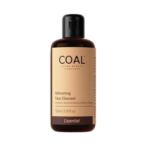 Coal Clean Beauty Refreshing Face Cleanser for Men, 150ml | Niacinamide, Honey, Saffron Extract,