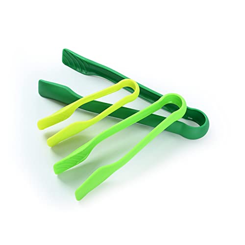 ARQIVO 3 Piece Multifunctional Plastic Food Tongs Kitchen Bread Tongs Non-Slip Cooking Clip Clamp