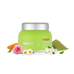 Light Up Beauty Beam Green Clay Face Mask | Clay Mask for Face with New Zealand Glacial Clay, Rose &