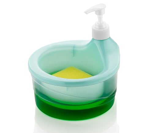 Cuisinart 2 in 1 Liquid Soap Dispenser for Dishwasher Liquid Holder/Sponge Holder/Bathroom Soap